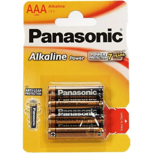 PILA ALCALINA PANASONIC SUPER PEQ. AAA NEGRA