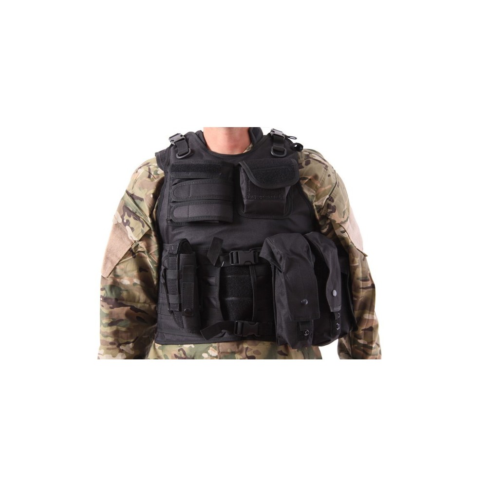 CHALECO V13 PLATE CARRIER NEGRO DELTA