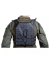 CHALECO PLATE CARRIER CORTE LASER NEGRO V18 + 2 PLACAS DE PROTECCION DUMMY