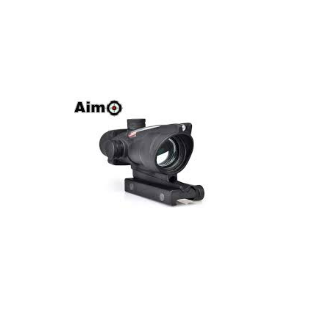 VISOR AIM-O ESTILO ACOG 1x32 RED DOT FIBER NEGRO