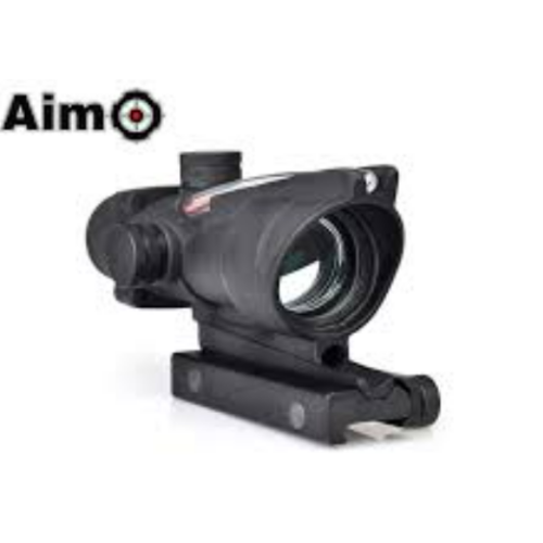 VISOR AIM-O ESTILO ACOG 1x32 RED DOT FIBER NEGRO