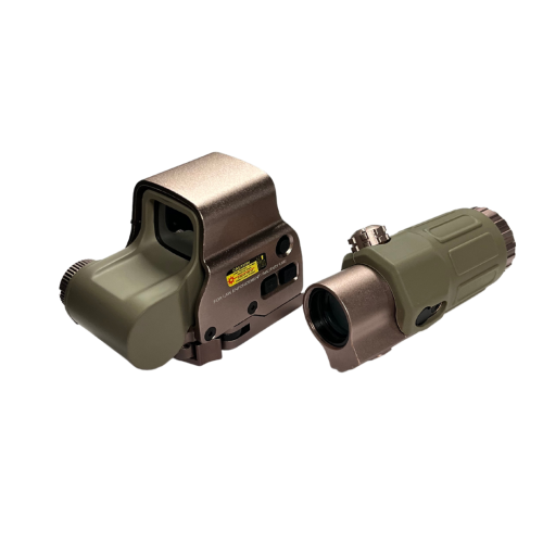 KIT RED DOT WADSN EXPS & MAGNIFICADOR G33 BRONCE ROSADO