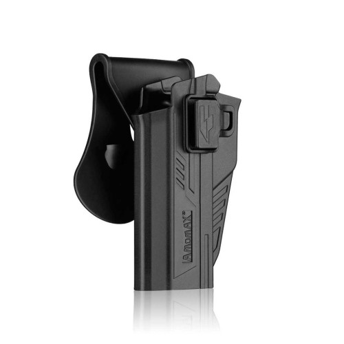 FUNDA PISTOLFUNDA PISTOLA RIGIDA ZURDOS AMOMAX HI-CAPA NEGRAA RIGIDA ZURDOS AMOMAX HI-CAPA NEGRA
