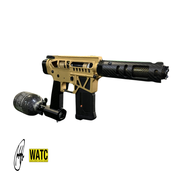 FUSIL SPEEDSOFT GOLD AND BLACK CARBON FIBER | BY: WATC CUSTOM