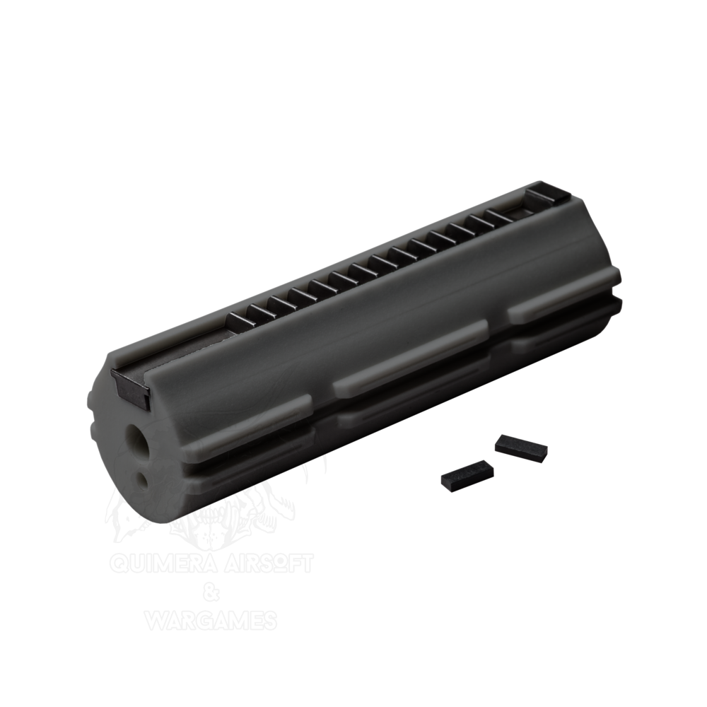 PIST  N ZERO SHOCK EN TECNOPOL  MERO CARGADO CON CREMALLERA FULL METAL DE FIBRA DE CARBONO 14 DIENTES FPS