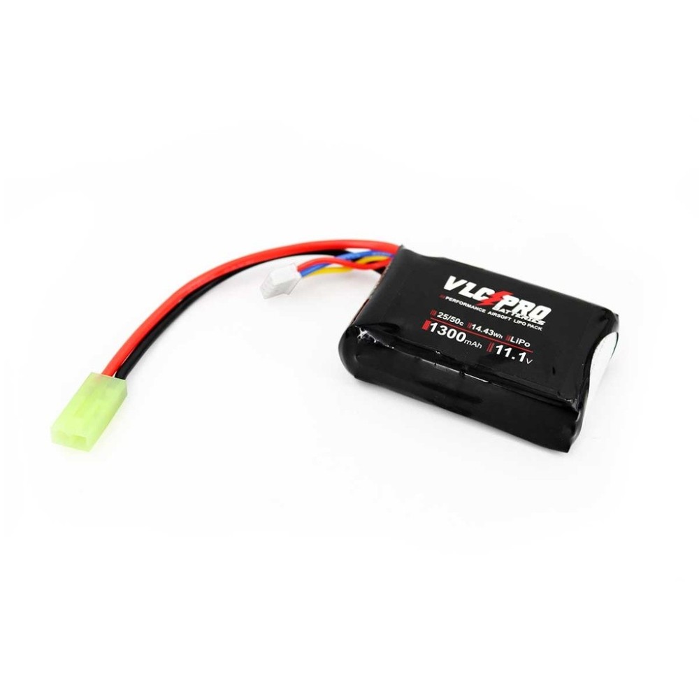BATERIA VLC PRO LIPO 11.1V 1300MAH 25C/50C 1STICK PEQ. NEGRA