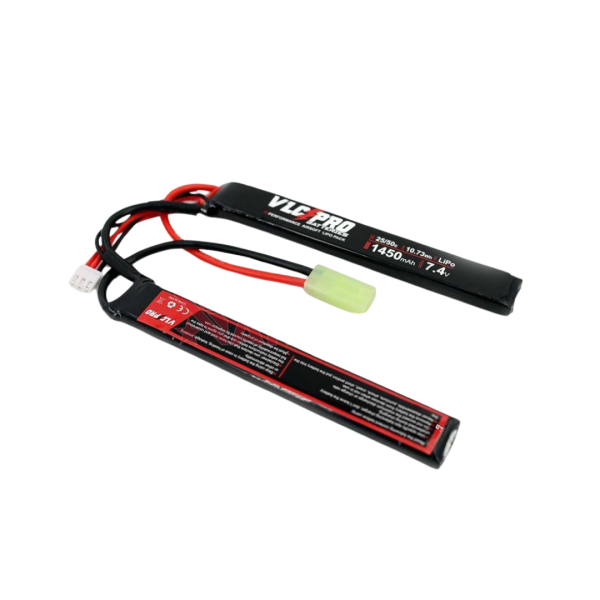 BATERIA VLC PRO LIPO 7.4V 1450MAH 25C/50C 2STICK NEGRA