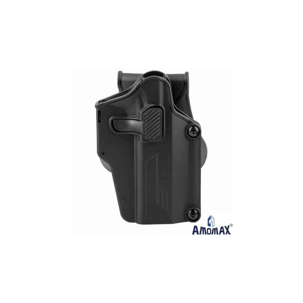FUNDA PISTOLA RIGIDA AMOMAX UNIVERSAL AM-UH NEGRA