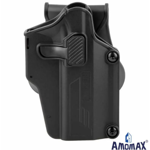 FUNDA PISTOLA RIGIDA AMOMAX UNIVERSAL AM-UH NEGRA