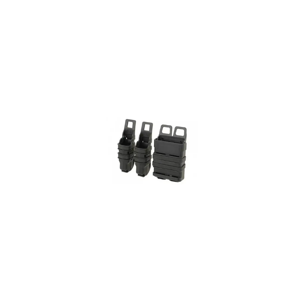 POUCH CARGADOR RIGIDO M4 Y PISTOLA DOBLE NEGRO