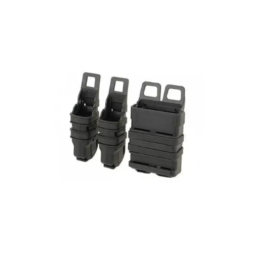 POUCH CARGADOR RIGIDO M4 Y PISTOLA DOBLE NEGRO