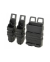 POUCH CARGADOR RIGIDO M4 Y PISTOLA DOBLE NEGRO