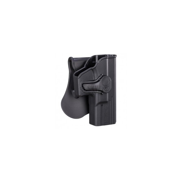 FUNDA PISTOLA RIGIDA GLOCK / CZ P10C AMOMAX NEGRA