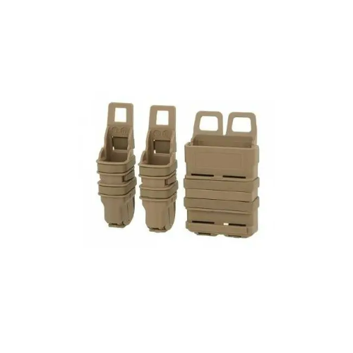 POUCH CARGADOR RIGIDO M4 Y PISTOLA DOBLE TAN