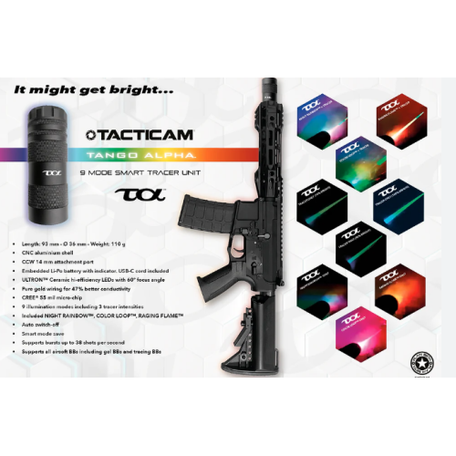 TRACER TACTICAM "TANGO ALPHA" - NEGRO