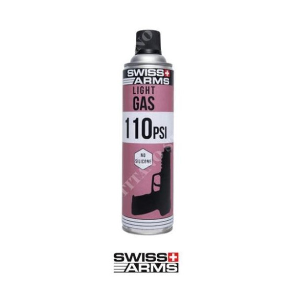 GAS AIRSOFT LIGTH 110 PSI SIN SILICONA 450ml SWISS ARMS