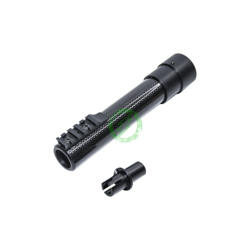 GUARDAMANOS MAC CUSTOM CON RAIL FIBRA NEGRO 8''