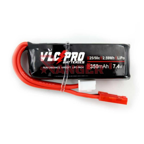 BATERIA VLC PRO LIPO 7.4V 350MAH 25C/50C 1STICK HPA NEGRA
