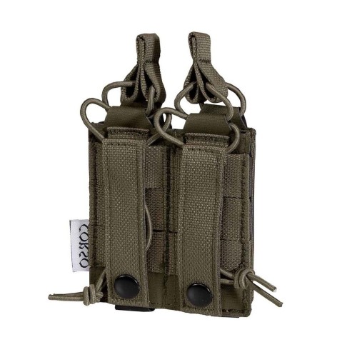 PORTACARGADOR MK1 "DAGGER" CORSO DOBLE C/ MOLLE PARA PISTOLA - RANGER GREEN