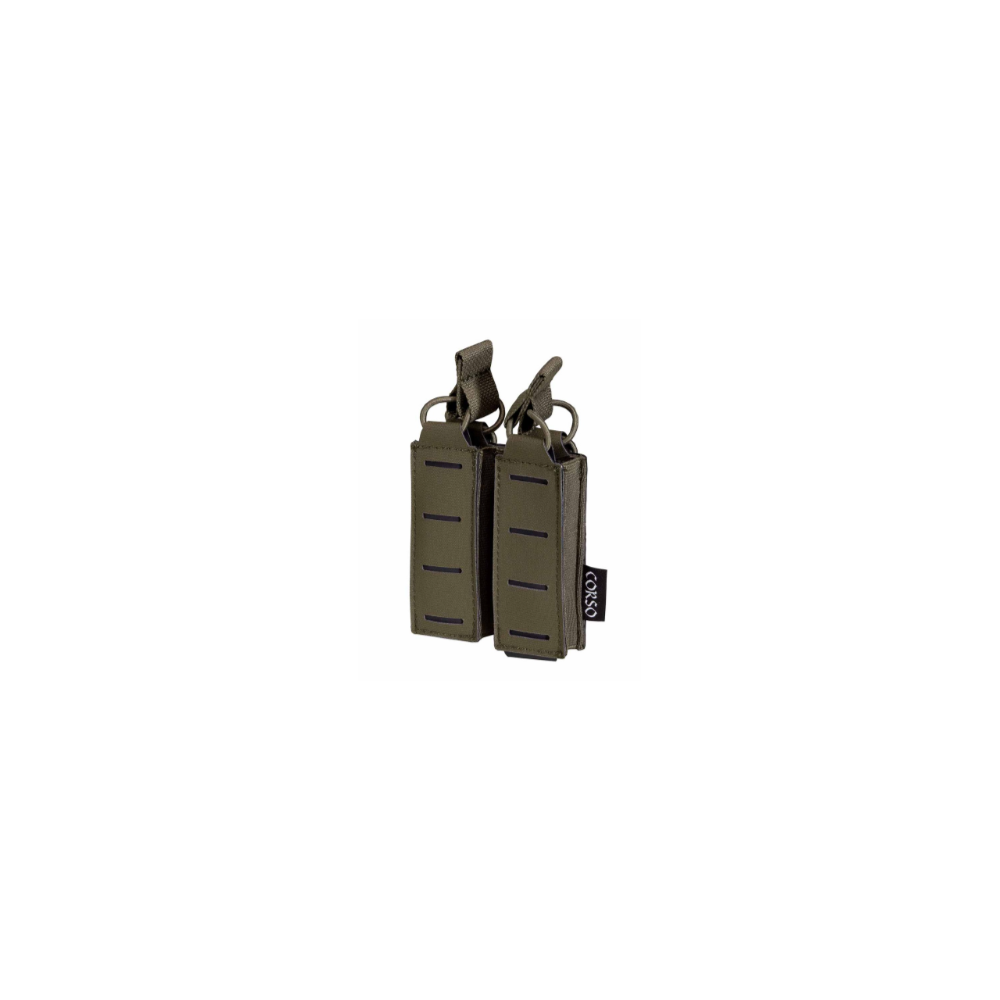 PORTACARGADOR MK1 "DAGGER" CORSO DOBLE C/ MOLLE PARA PISTOLA - RANGER GREEN