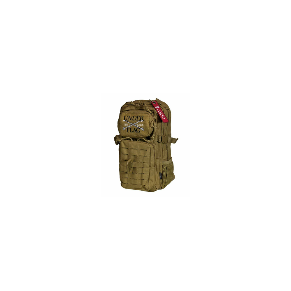 MOCHILA CORSO ROGUE MOLLE C/MOSQUETON 14L COYOTE