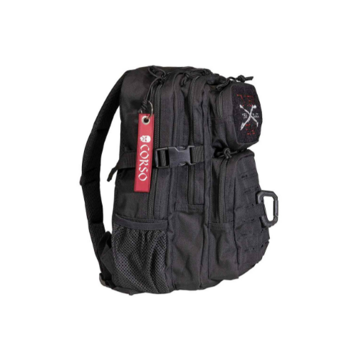 MOCHILA CORSO ROGUE MOLLE C/MOSQUETON 14L NEGRA
