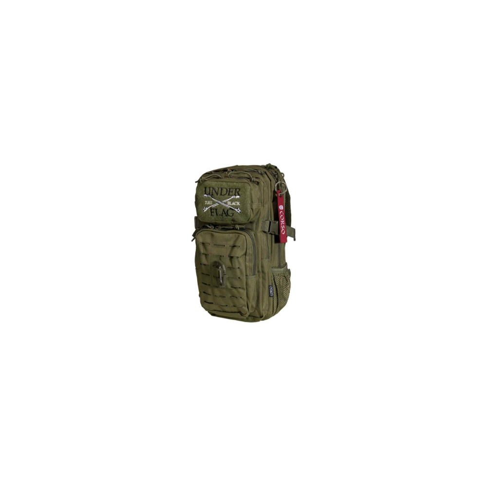 MOCHILA CORSO ROGUE MOLLE C/MOSQUETON 14L VERDE