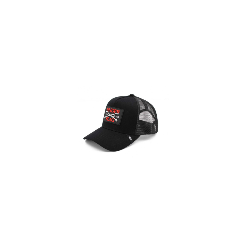 GORRA "UNDER THE BLACK FLAG" CORSO C/ REJILLA - NEGRA