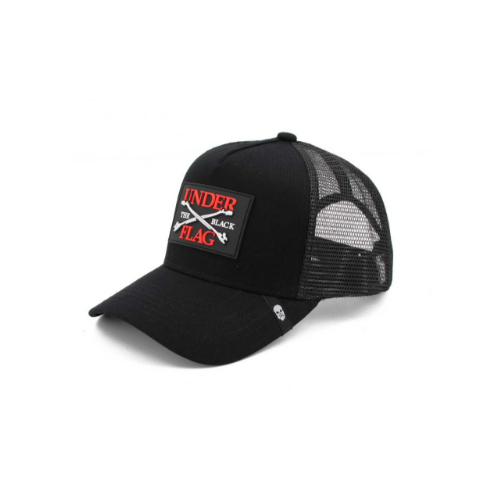 GORRA "UNDER THE BLACK FLAG" CORSO C/ REJILLA - NEGRA