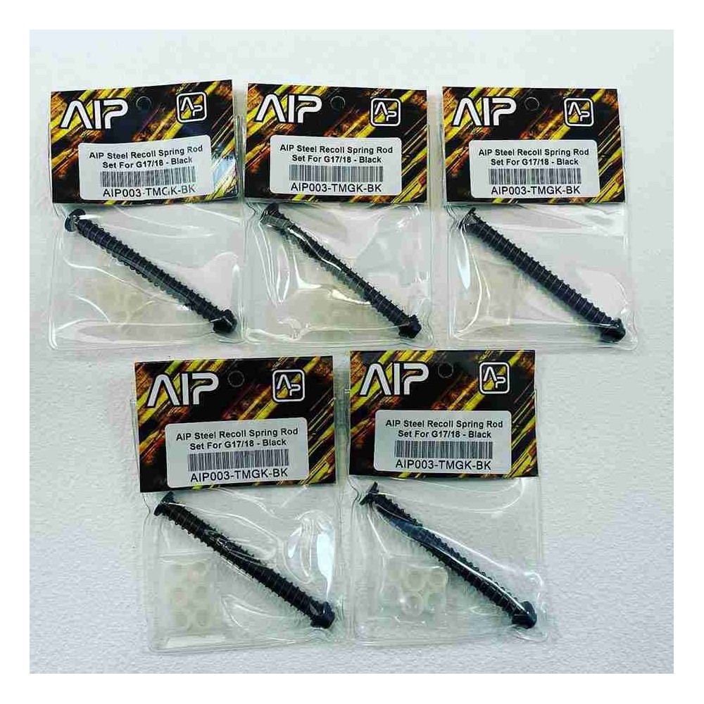AIP Steel Recoil Spring Rod Set For G17 18   Black
