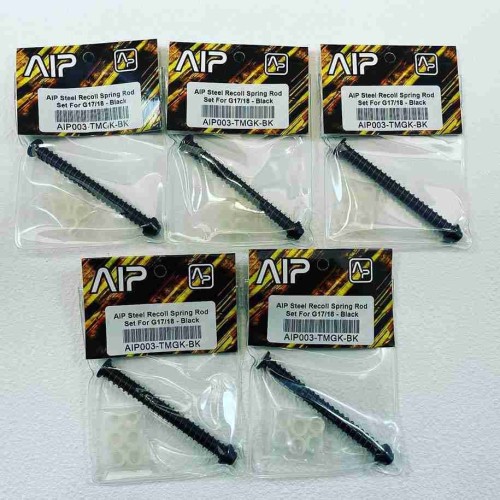 AIP Steel Recoil Spring Rod Set For G17 18   Black