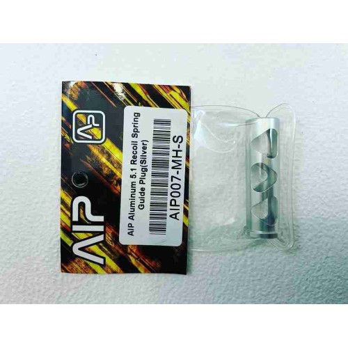 AIP Aluminum 5 1 Recoil Spring Guide Plug  Silver