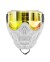 MÁSCARA HK ARMY "HSTL SKULL GOGGLE SAINT" C/ LENTE DORADA - BLANCA