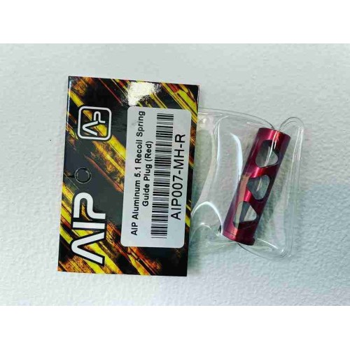 AIP Aluminum 5 1 Recoil Spring Guide Plug  Red