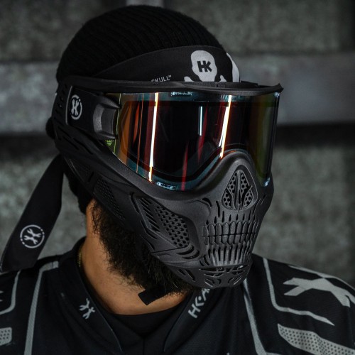 MÁSCARA HK ARMY "HSTL SKULL GOGGLE DEATH" NEGRA C/ LENTE DE FUEGO