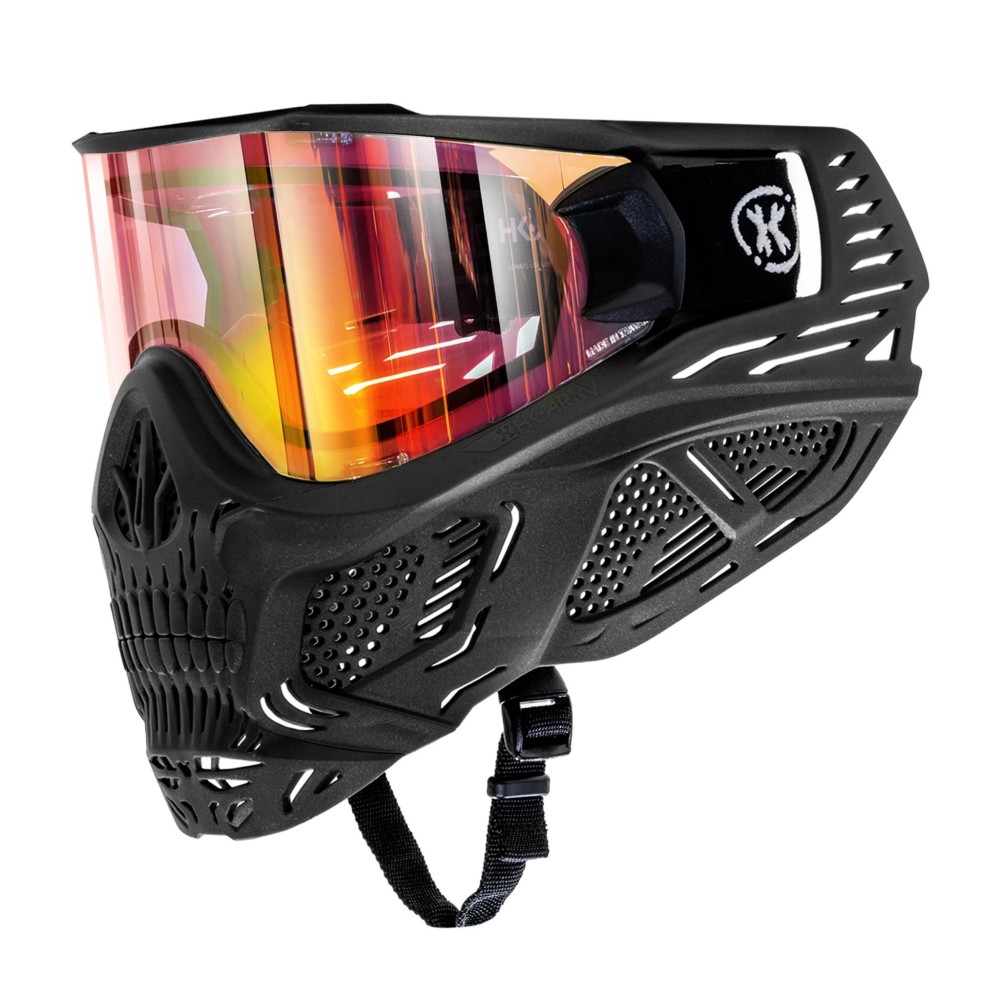 MÁSCARA HK ARMY "HSTL SKULL GOGGLE DEATH" NEGRA C/ LENTE DE FUEGO