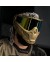 MÁSCARA HK ARMY "HSTL SKULL GOGGLE" C/ LENTE DORADA - ORO METÁLICO
