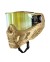MÁSCARA HK ARMY "HSTL SKULL GOGGLE" C/ LENTE DORADA - ORO METÁLICO