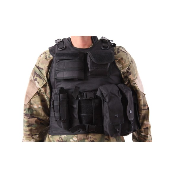 CHALECO V13 PLATE CARRIER NEGRO DELTA