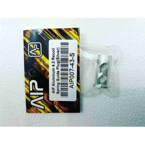 AIP Aluminum 4 3 Recoil Spring Guide Plug  Silver