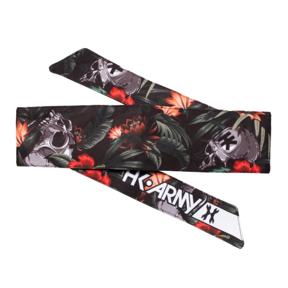 BANDANA HK ARMY "TROPICAL SKULL" - NEGRA