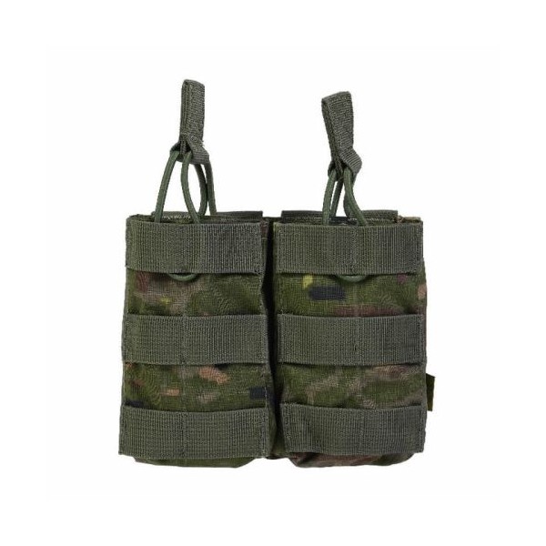 POUCH PORTACARGADOR DOBLE M4 DELTA TACTICS OPEN TOP BOSCOSO PIXELADO