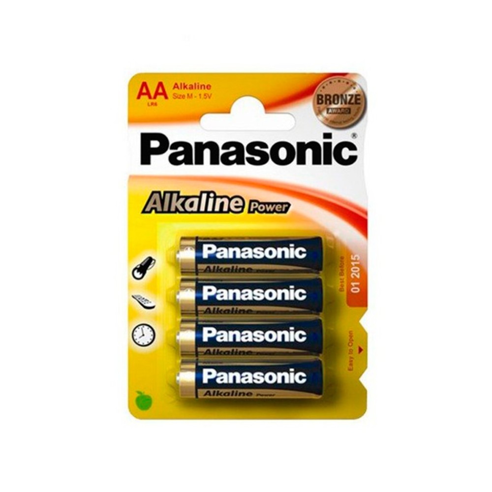 PILA ALCALINA PANASONIC 2A PEQ. AA NEGRA