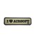 PARCHE PVC "I LOVE AIRSOFT" VERDE-NEGRO