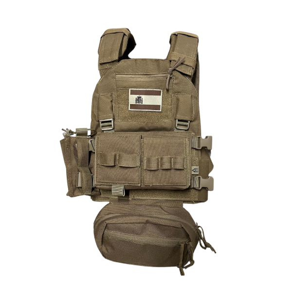 PACK CHALECO + CHEST RIG TAN