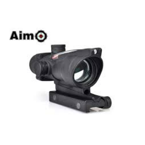 VISOR AIM-O ESTILO ACOG 1x32 RED DOT FIBER NEGRO