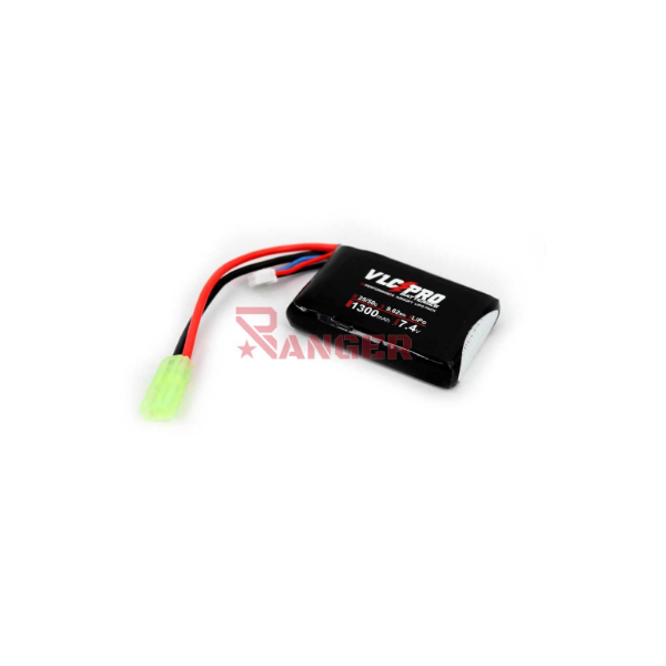 BATERIA VLC PRO LIPO 7.4V 1300MAH 25C/50C 1STICK PEQ. NEGRA