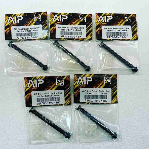 AIP Steel Recoil Spring Rod Set For G17/18 - Black