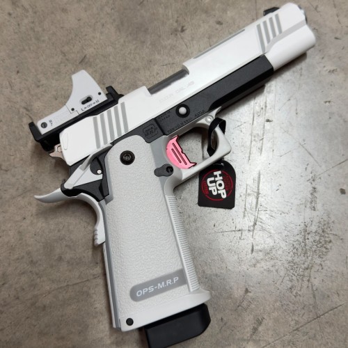 PISTOLA MARUI HI-CAPA 5.1 D.O.R GAS BLANCA + RMR MARUI