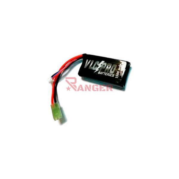 BATERIA VLC-PRO LIPO 7.4V 1500MAH 20C 1STICK NEGRA